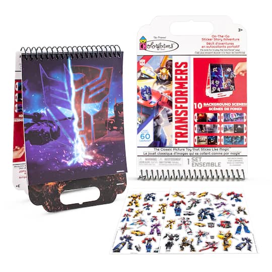 Colorforms&#xAE; Transformers On-The-Go Sticker Story Adventure